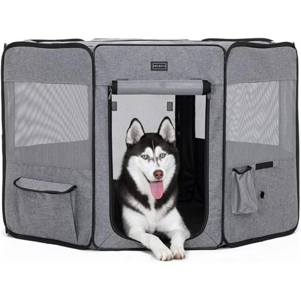Playpen for for Large Dogs, with Water Bottle Holder, 41.5